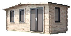 8x18 Power Chalet Log Cabin | Scandinavian Timber